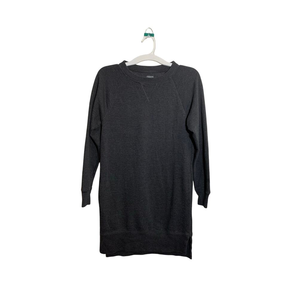 Aerie Women’s Sweatshirt Dress Size Xxs Gray Casual Basic Long Sweater Plain